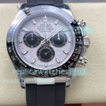 QF 1:1 Replica Rolex Daytona 4130 Gain Weight Watch Meteorite Dial-Rubber Strap 